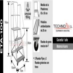 ESCALERA TIPO AVION 1 ACERO METRO